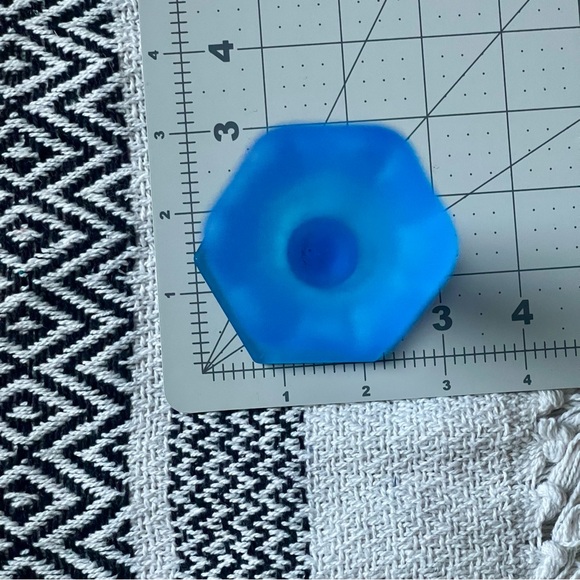 Westmoreland | Vintage | Blue Mist Hand Painted Floral Satin Glass Bud Vase 9.5" - Picture 9 of 13